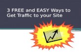 3 free and easy ways to get traffic