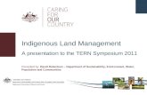 Indigenous Land Management - David Robertson