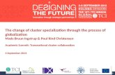 TCI2013 The change of cluster specialization through the process of globalization