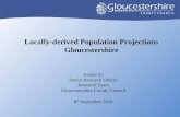 Louise Li - Gloucestershire Population Projections Using Locally Derived Population Estimates