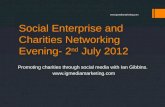 Social enterprise and charities networking evening  2nd july