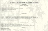 Security training module