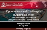 Michelle Andrews - Dept of Mines & Petroleum - Opportunities and challenges in Australia’s West