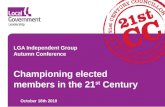 Championing elected councillors in 21st Century