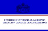 PONTIFICIA UNIVERSIDAD JAVERIANA DIRECCION GENERAL DE CONTABILIDAD.