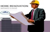 Home Renovation: Mistakes to Avoid