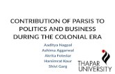 Contribution of Parsis toPolitics and Business during Colonial era