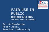 Fair use in public broadcasting