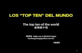 The top ten of the world 全球前十名 李常生 Eddie Lee 9/28/2010 Taipei leechangsheng@yahoo.com.tw 1 手動翻頁 LOS “TOP TEN” DEL MUNDO.