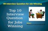 Top 10 HR Interview Question with Answer for Job Winning