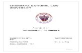 TERMINATION OF AGENCY