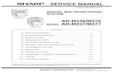 Service Manual Sharp AR M237 M236