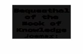 Bequeathal of the Book of Knowledge