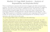 Module 13-Gage R&R Analysis