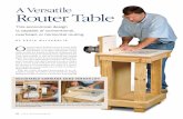 A Versatile Router Table
