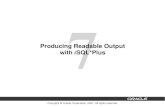 Chapter7 - Producing Readable Output With iSQLPlus