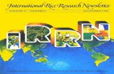 International Rice Research Newsletter Vol.11 No.6
