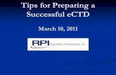 eCTD Tips 10 Mar 2011