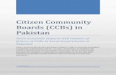 Citizen Community Boards in Pakistan
