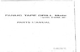 Fanuc Tape Drill Mate Parts Manual