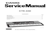 Casio CTK630 Service