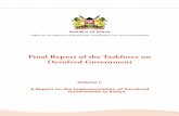 Final Report of the Task Force on Devolved Government