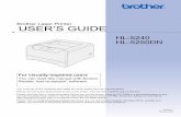 Brother HL5240 User Guide