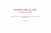 Manually Upgrading the P6 EPPM Database for Oracle