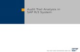 Audit Trail Analysis in SAP R3 System