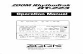 Zoom RT223 Drum Machine User Manual