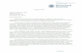 Napolitano Letter on Immigration Deportation Policy