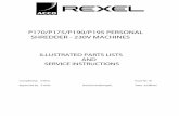 Service and Parts Manual Rexel Shredder P170 &190s Range 230V Issue 18