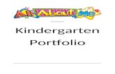 All About Me Kindergarten First Quarter Portfolio One