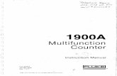 Fluke 1900A Multi Function Counter
