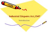 Industrial Disputes Act,1947