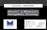 Maruti Materials Management Strategy