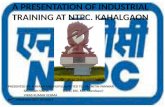 NTPC Kahalgaon Industrial Training PPT