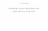 Cerny J. Paper and Books in Ancient Egypt