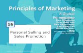 Principles of Marketing - Personal Selling & Sales Promotion