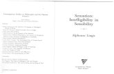 Lingis Sensation Intelligibility in Sensibility