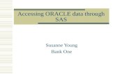 Accessing Oracle Data Through Sas