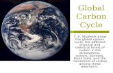 Global Carbon Cycle 7. b. Students know the global carbon cycle: the different physical and chemical forms of carbon in the atmosphere, oceans, biomass,