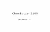Chemistry 2100 Lecture 12. Purine/Pyrimidine Bases.