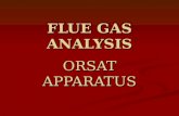 FLUE GAS ANALYSIS ORSAT APPARATUS. This apparatus involves the following This apparatus involves the following Introduction Introduction Construction.