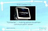 First Contact Co. Contacter – making person-to-person communication easier patent pending.