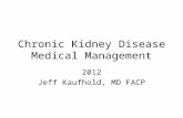 Chronic Kidney Disease Medical Management 2012 Jeff Kaufhold, MD FACP.