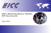 EICC Working Hours Taskforce KPI Scorecard May 2010.
