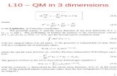 1 L10 – QM in 3 dimensions. 2 V(r): separation of variables.