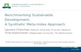 Benchmarking Sustainable Development: A Synthetic Meta-Index Approach Laurens Cherchye (Catholic University of Leuven, Belgium) Timo Kuosmanen (Wageningen.