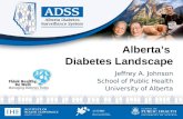 Albertas Diabetes Landscape Jeffrey A. Johnson School of Public Health University of Alberta.